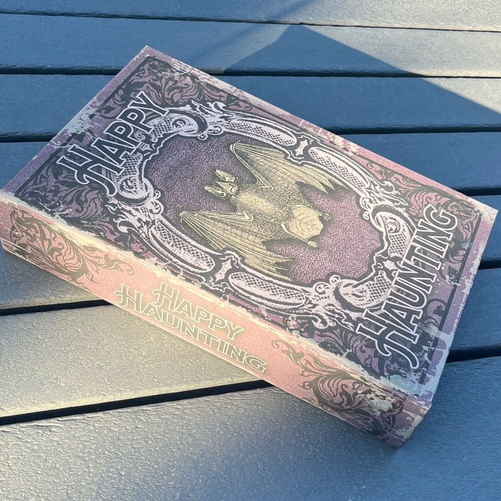 Homegoods; Wooden; 'Happy Haunting'; Decorative Fake Book/Box; 11x7x2.5in
